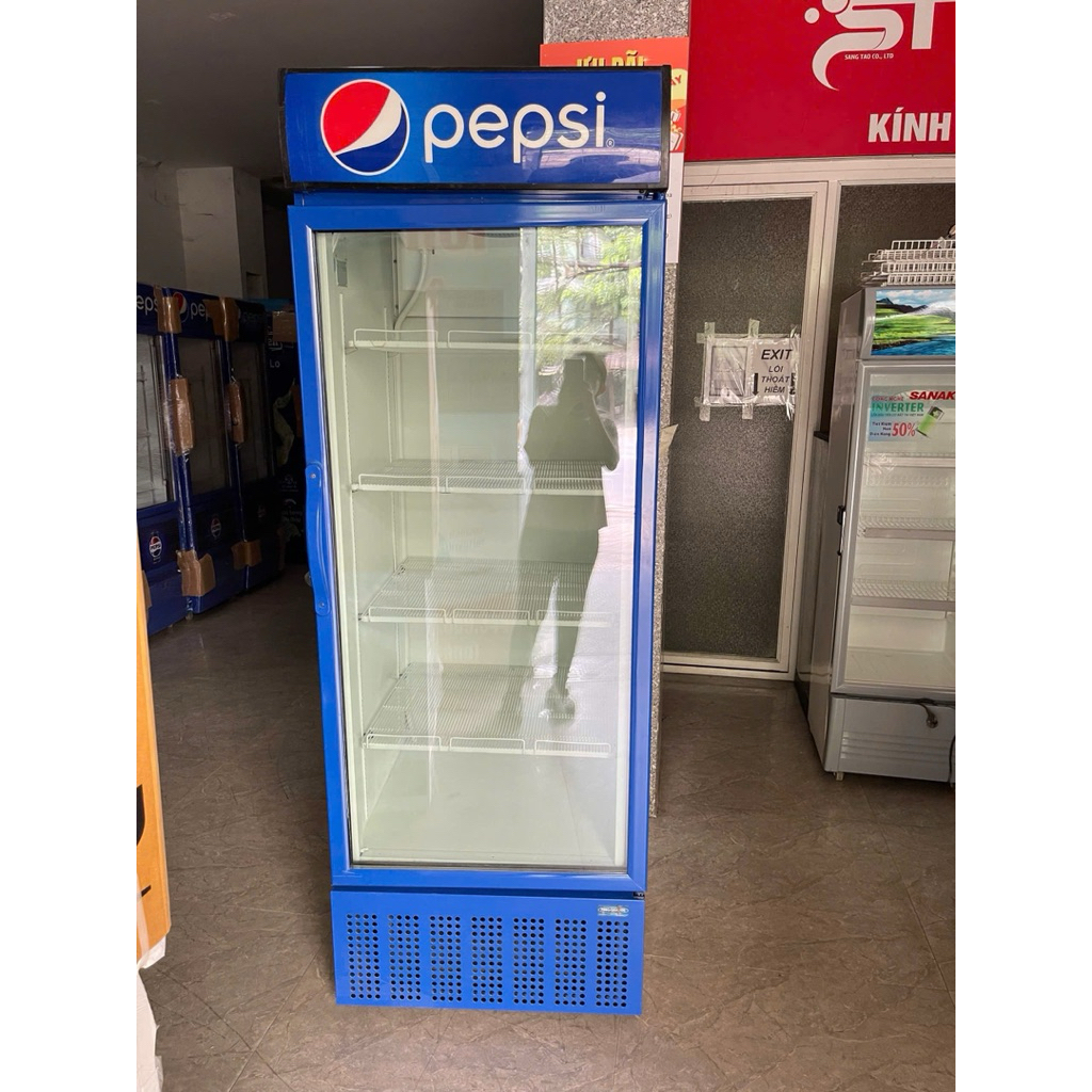 Thanh lý lô tủ mát Pepsi 625 lít đã qua sử dung. Chỉ giao HCM, Long An, Bình Dương, Biên Hoà chat tr