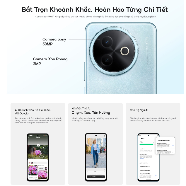 Điện thoại vivo Y39 (8GB/256GB) - Chính hãng - 1 Đổi 1 tháng đầu tiên - Bảo hành 12 tháng | BigBuy360 - bigbuy360.vn