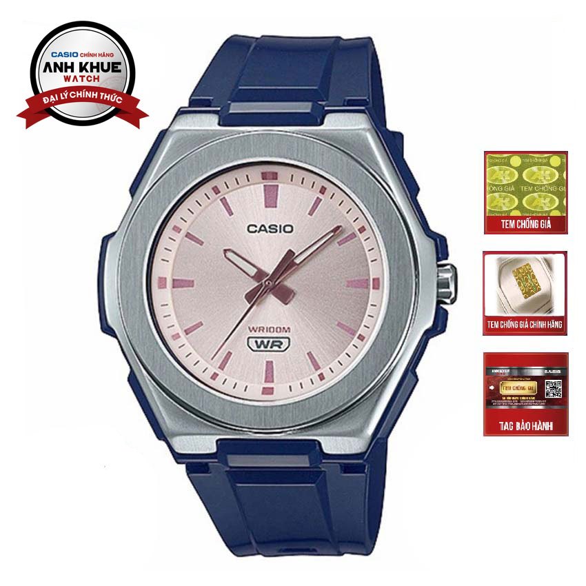Đồng Hồ Nữ Casio LWA-300H-2EVDF viền kim loại cỡ mặt 42mm
