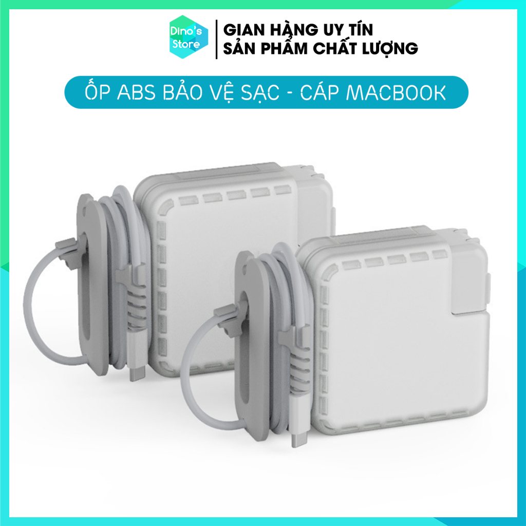 Case bảo vệ sạc ốp bảo vệ sạc Macbook, đa năng 3 trong 1 kèm bộ cuốn bảo vệ chống đứt gãy đầu dây sạc
