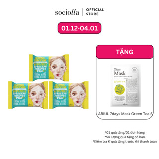  Combo 3 Ariul Stress Relieving Purefull Lip And Eye Remover Pad 30 Pcs 