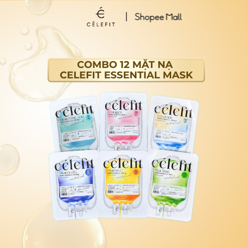[COMBO 12] Mặt Nạ Celefit Essential Mask 25g/miếng