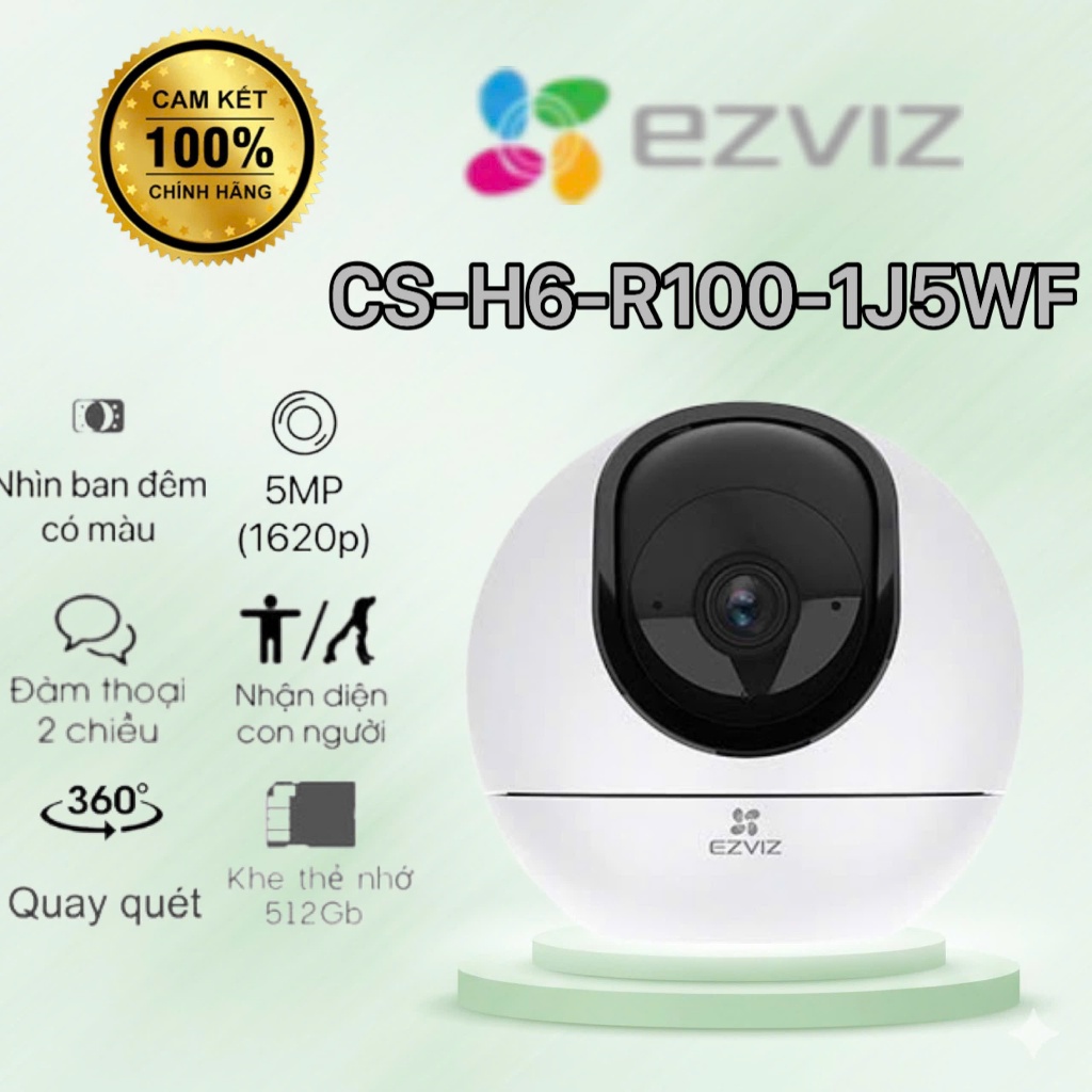 Camera WiFi thông minh 5MP EZVIZ H6 3K