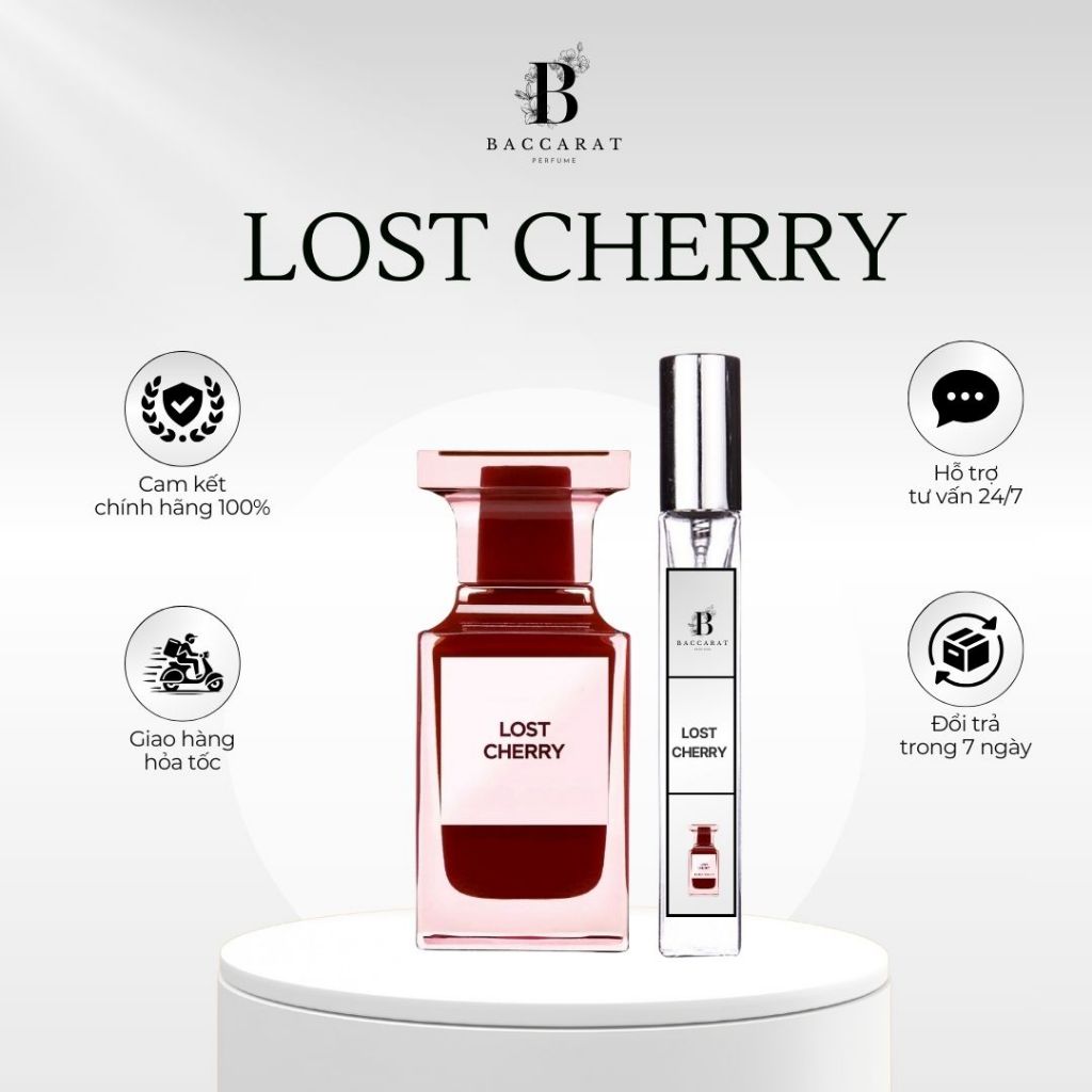 Nước Hoa Nữ Lost Cherry Chiết 10ml - Mùi Hương Sang trọng, Qúy phái, Thu hút - BACCARAT PERFUME