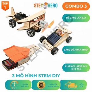  Bộ 3 Mô Hình STEM DIY Khám Phá Mô Hình Truyền Truyển Động 