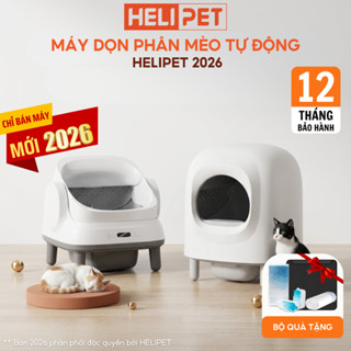   Tặng Thảm  Máy Dọn Phân Mèo Tự Động Máy Vệ Sinh Cho Mèo HELIPET 2026 
