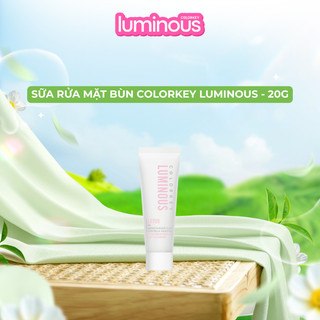   Minisze  Sữa Rửa Mặt Bùn Khoáng COLORKEY LUMINOUS Phù Hợp Da Nhạy Cảm Giúp Làm Sạch Sâu Giữ Ẩm Không Gây Khô Da 20g 