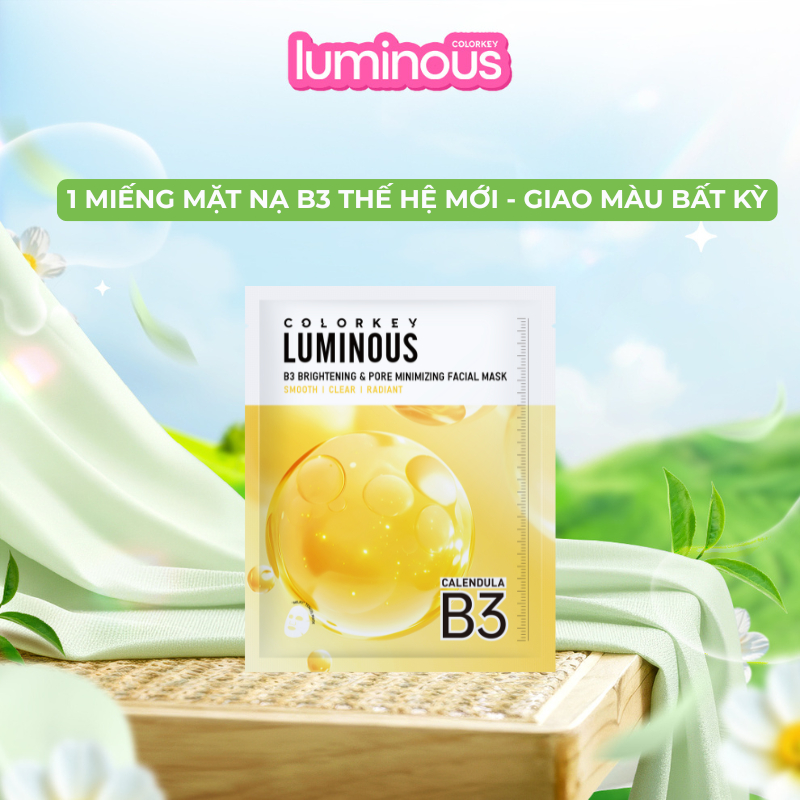 Một miếng mặt nạ B3 - Thế Hệ Mới COLORKEY LUMINOUS 30ml/Miếng