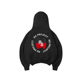 Áo Hoodie Zip Đen ROSS STUDIO Cổ Cao 500gsm Artwork Thêu Sau Lưng Nỉ Chân Cua - RS B2B HOODIE ZIP