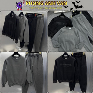  Bộ Quần Áo Nam Ets Sen Dập Cao Su Nổi Cực Đẹp - Bộ Nỉ Hoodie Nam Chất Nỉ Bông Dày Dặn Cao Cấp 