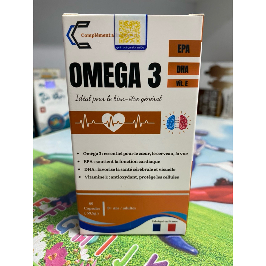 Omega 3 EPA&DHA nhập khẩu Pháp hộp 60 viên