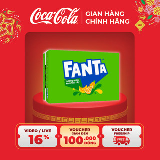  Thùng 24 Lon Nước Ngọt Giải Khát Có Gas Fanta vị Soda Kem 320ml Lon Coca-Cola Official Store SALE 12.12_SP 