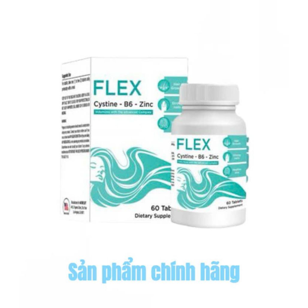FLEX Cystine B6 Zinc - Viên uống hỗ trợ chống rụng tóc - Hộp 60 viên của Mỹ