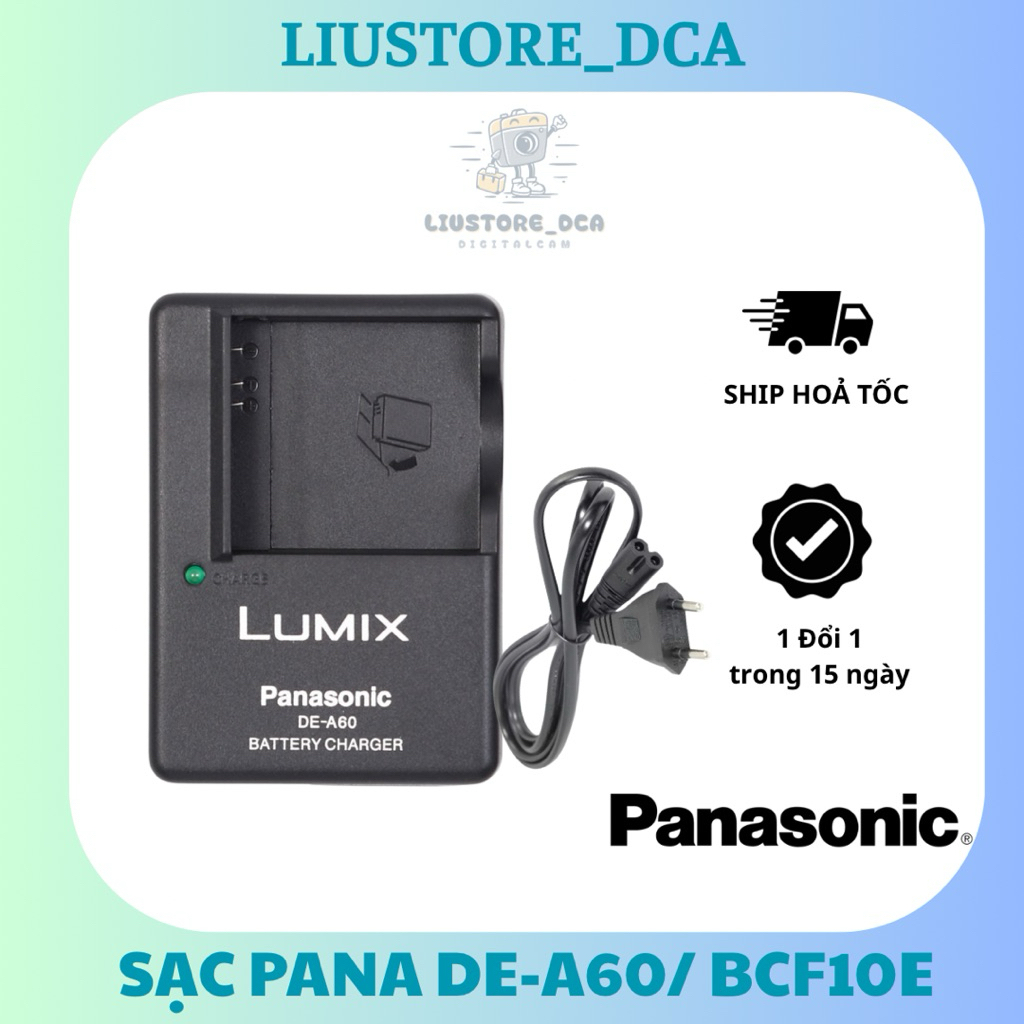 Combo Sạc / Pin Pana DMW-BCF10E tương thích với các dòng máy ảnh: Lumix DMC-FX30, FX33, FX35, FX36, 
