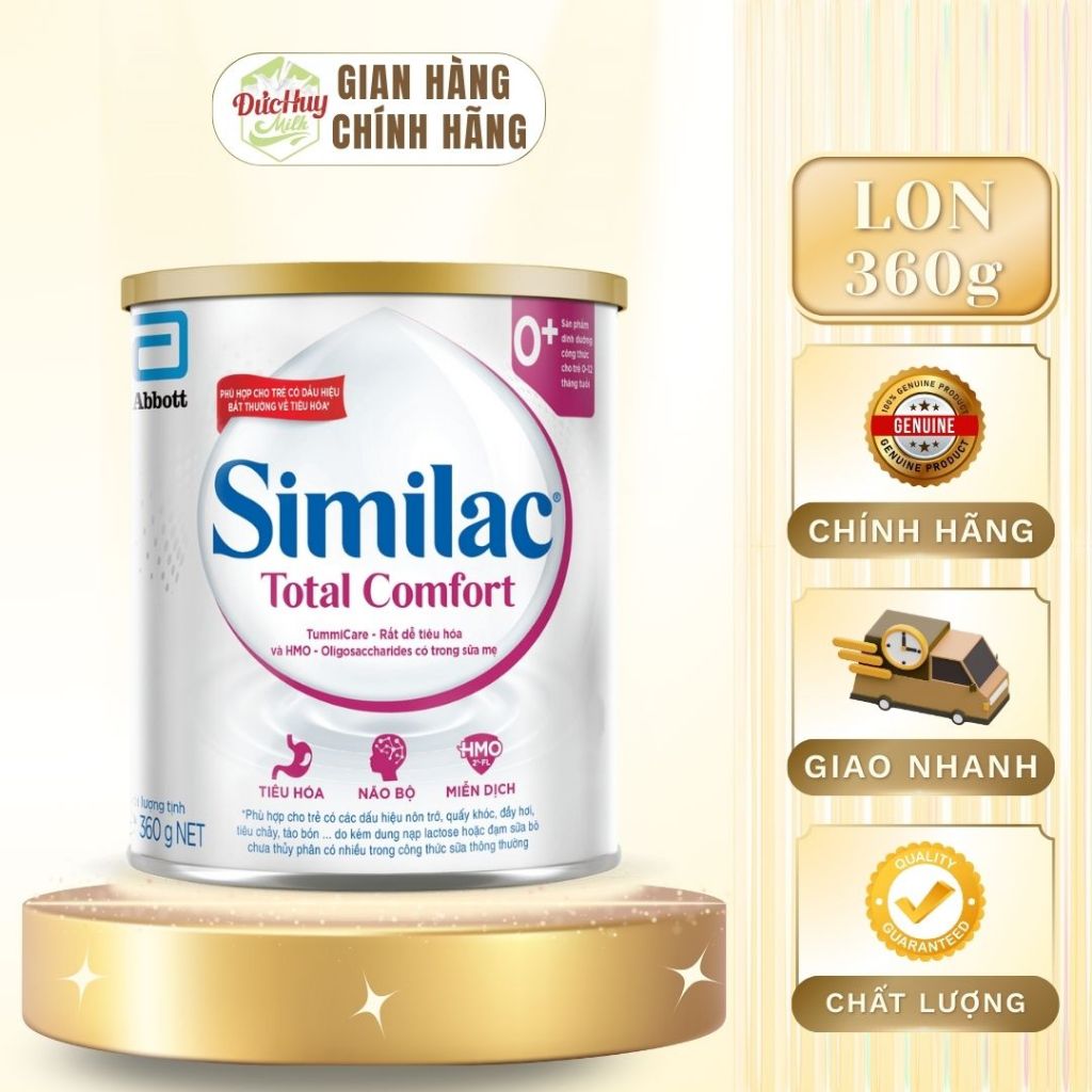 Sữa Bột Abbott Similac Total Comfort  0+ Lon 360g (0-12 tháng tuổi)