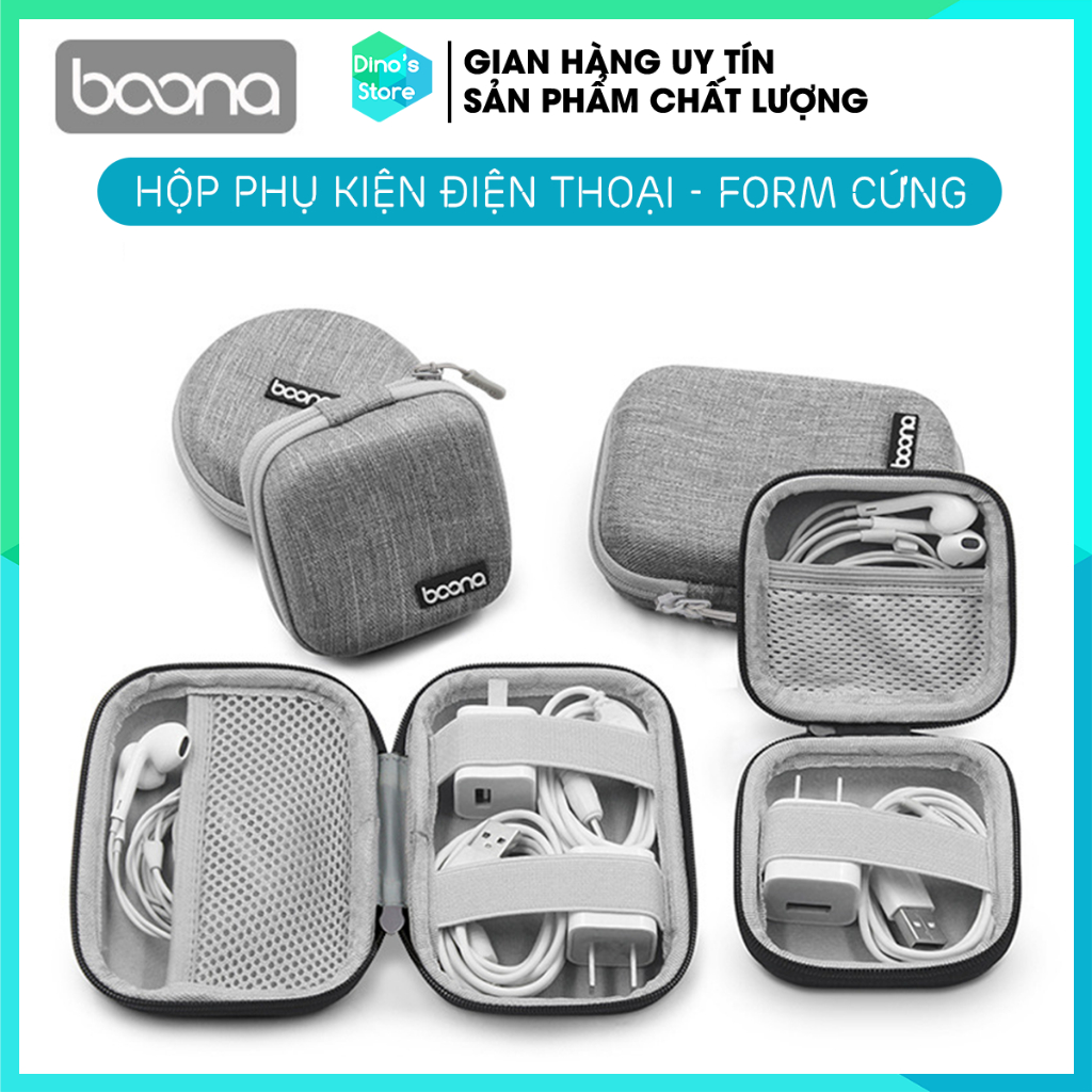 Hộp đựng sạc cáp điện thoại iphone tai nghe thẻ nhớ form cứng Baona (Boona) F001 F002 F003 F014 F004