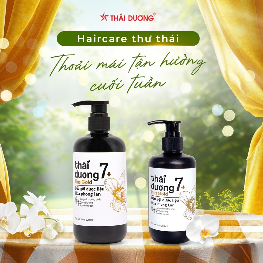 [KOL] Dầu gội Thái Dương 7 Plus Gold Hoa Phong Lan chai 500ml kèm quà tặng - Dầu gội dành cho tóc gàu, ngứa, rụng tóc | BigBuy360 - bigbuy360.vn