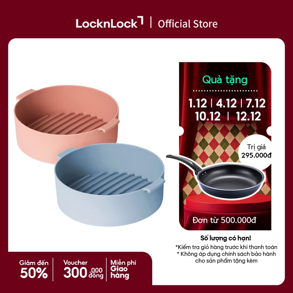 Khay Silicone dành cho nồi chiên không dầu 3.5L và lò vi sóng Lock&Lock - CKB003