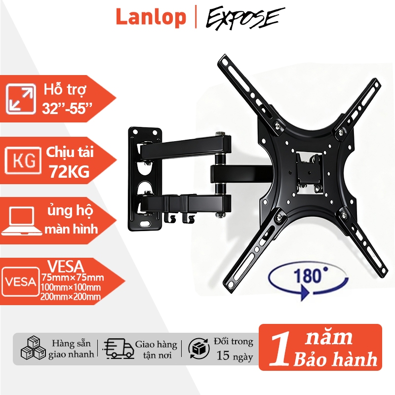 giá treo tivi kệ tivi treo tường Xoay mọi nghiêng Giá treo tivi xoay đa năng 32-55inch