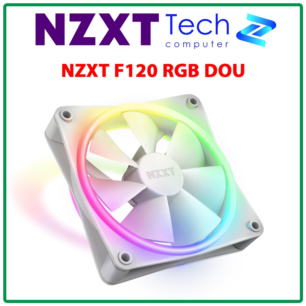 Fan Case NZXT F120 RGB DUO White (Single Pack) Chính Hãng