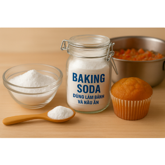 Baking soda dùng làm bánh
