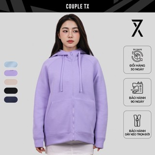  Áo Khoác Nữ Couple TX Original Thun 2 Da Form Oversize WOK 2063 