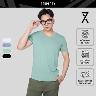  Áo Thun Nam Basic Couple TX Cổ Tim Slim Fit MTS 1326 