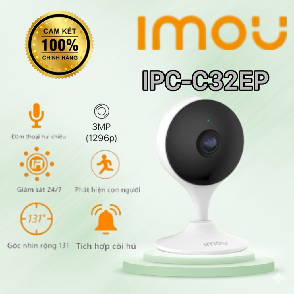 Camera IMOU Cue C32EP 3MP Wifi trong nhà