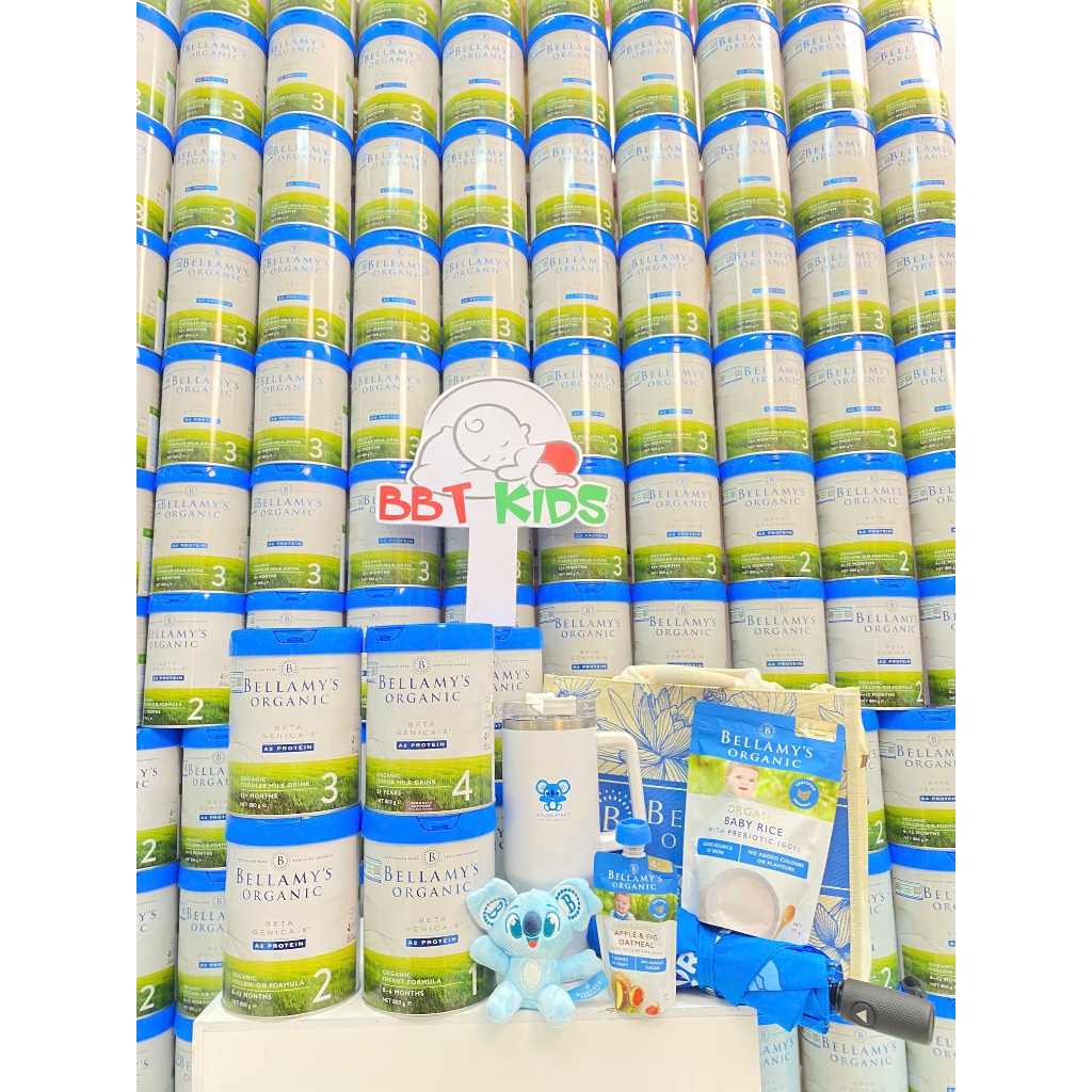 BELLAMY'S A2 - ORGANIC - Sữa Bellamy’s Organic Beta Genica ( A2) nhập khẩu nguyên lon, tem phụ Forev