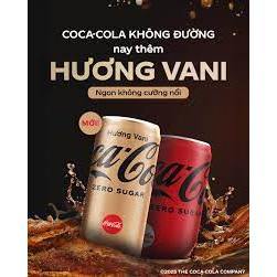 [Q.3] Nước giải khát Coca không đường hương vani thùng 24x320ml nước ngọt coca cola nguyên bản cocacola coca cola vị
