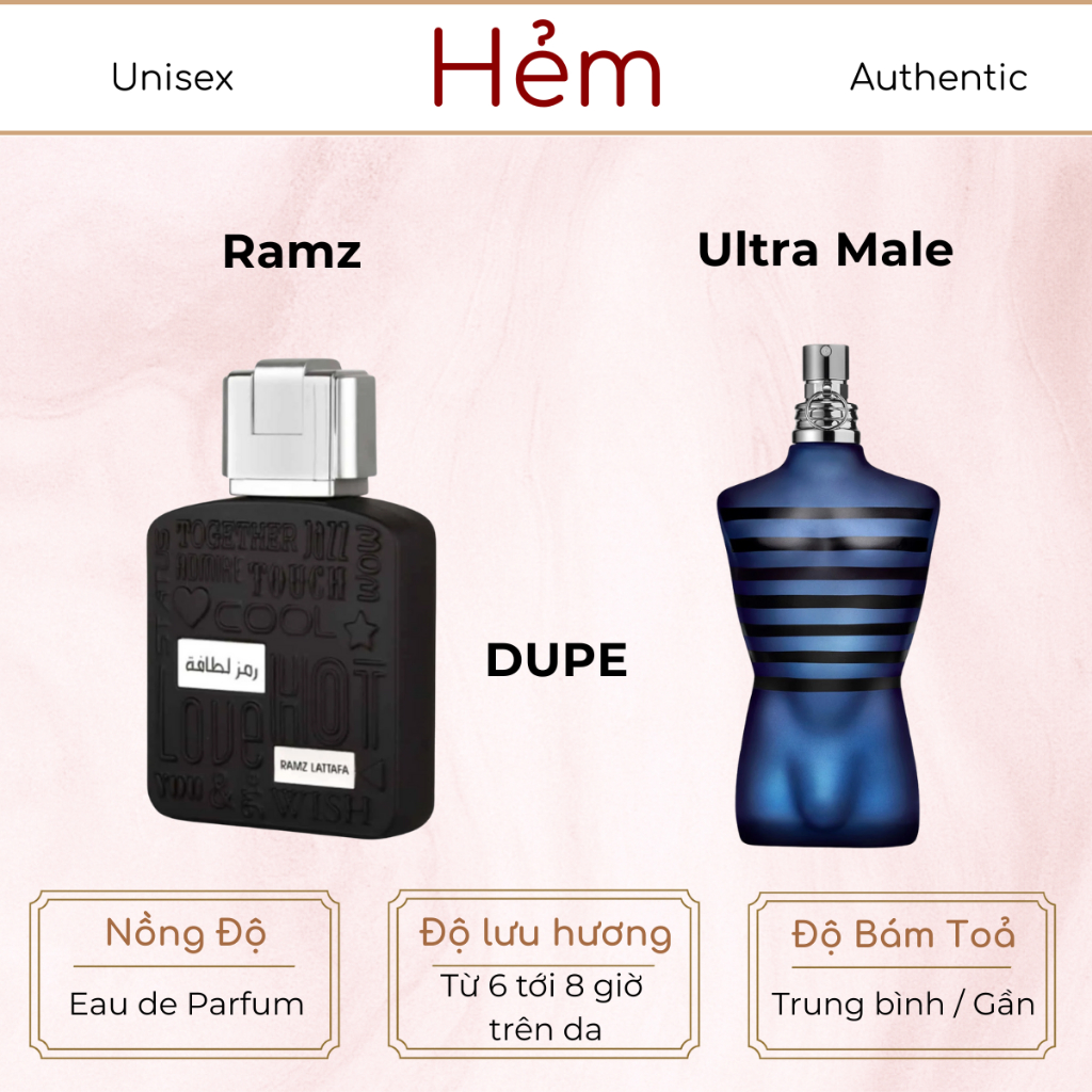 10ML | Lattafa Ramz Silver EDP | Nước Hoa Unisex | Hẻm Perfume