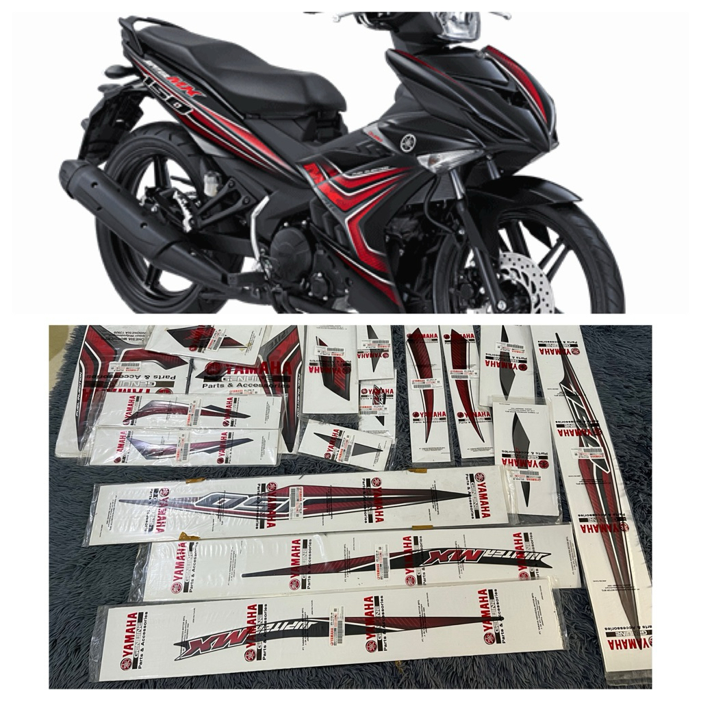 BỘ TEM XE YAMAHA MXKING ĐEN 2015