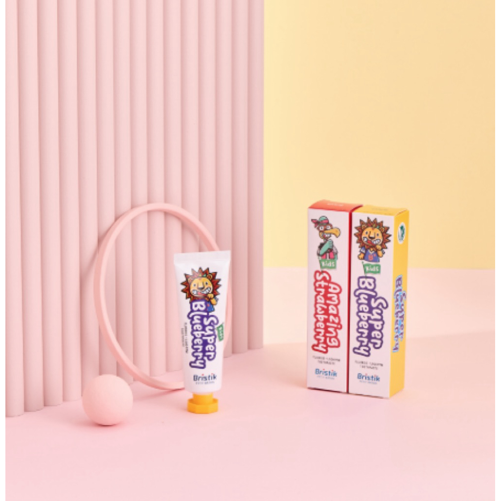 Kem Đánh Răng Cho Bé Bristik Hữu Cơ Giúp Chống Sâu Răng Từ 1 Tuổi