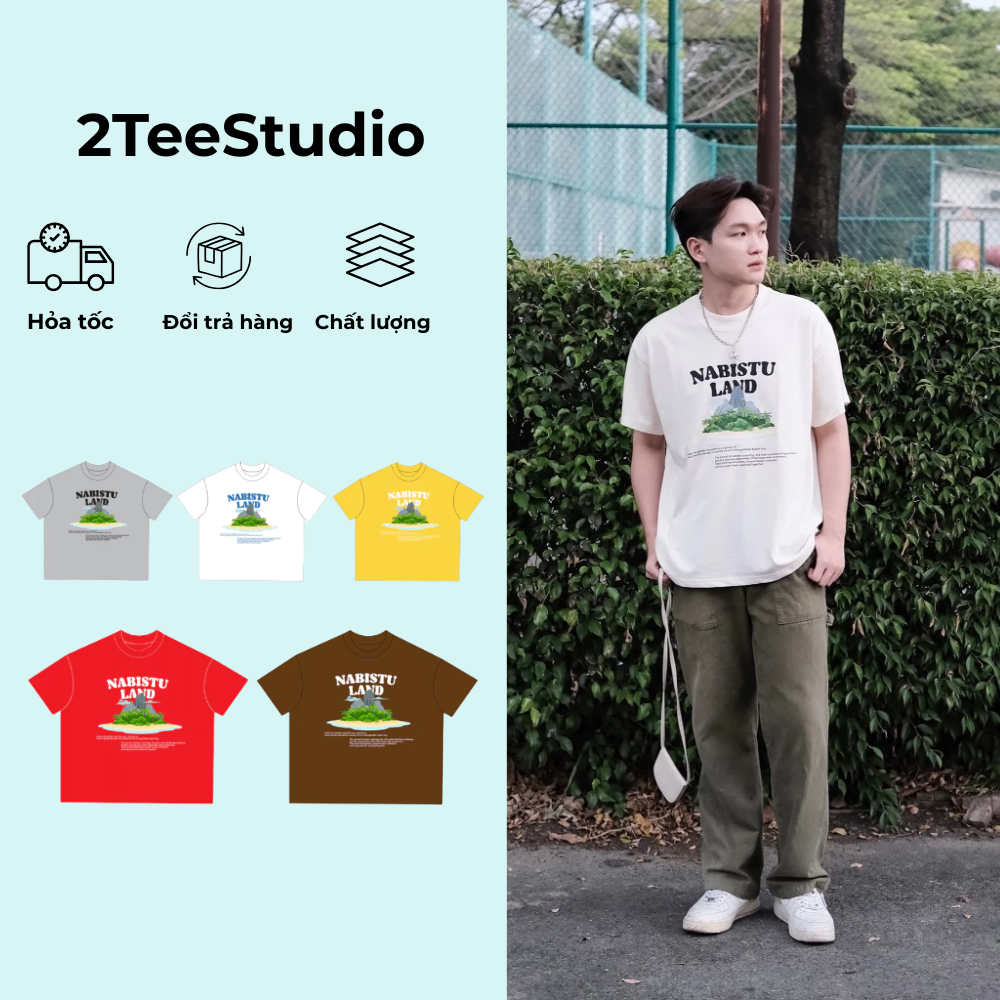 Áo Thun BOXY Unisex Prenium 100% cotton fullbox  AB003 - Nabi Studio