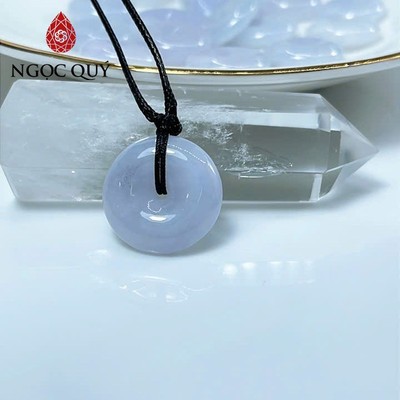 Mặt dây chuyền cẩm thạch A - Đồng điếu phỉ thúy type A  tím tử la lan - Ngọc Quý