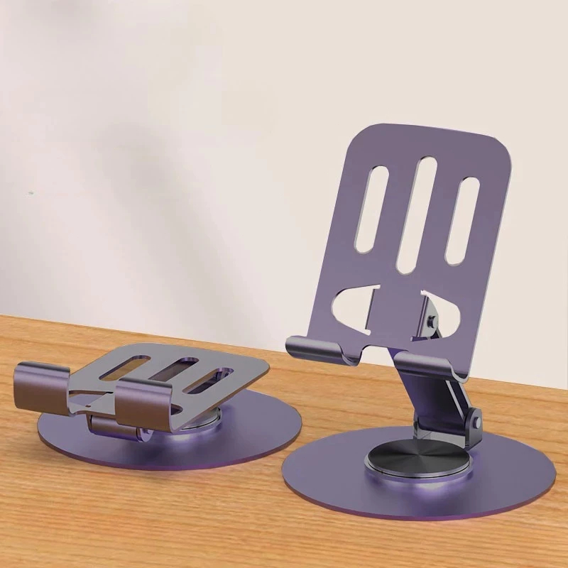 Giá đỡ điện thoại di động người lười bằng kim loại 360 ° Xoay gấp di động Máy tính để bàn đa chức năng Ảnh trực tiếp Hỗ | BigBuy360 - bigbuy360.vn
