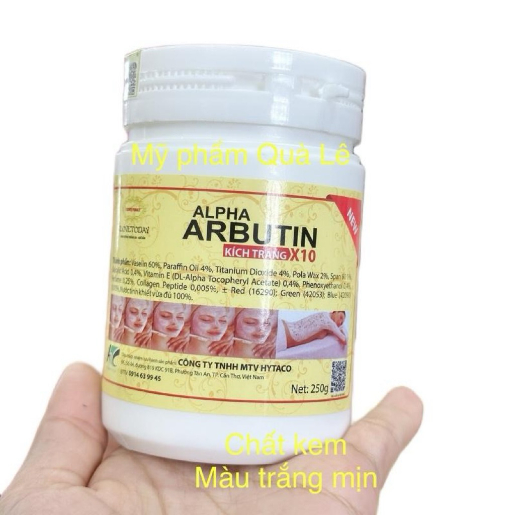 kem kích trắng arbutin 3c3 (I love today) trắng da body hủ 250gram chính hãng (có kèm hóa đơn)