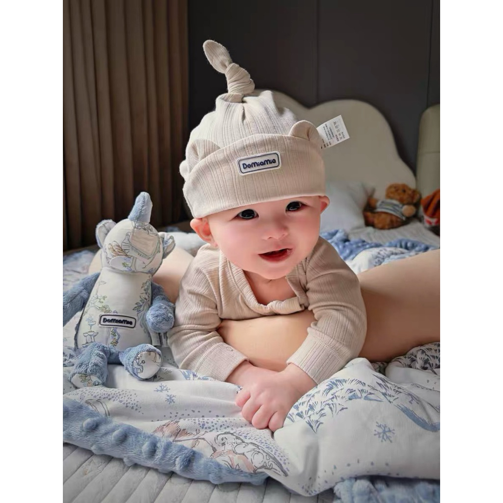 DOMIAMIA - (ORDER) Nón cotton sợi tre cao cấp cho bé