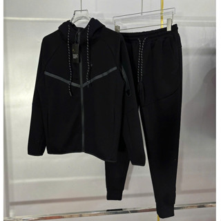  Bộ đồ nỉ thể thao nam Nie Tech Fleece cao cấp – Áo khoác nỉ zip hoodie + quần jogger form ôm giữ ấm mùa đông 