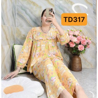  Bộ tay dài quần dài vải tole Lanh 2 da loại 1  đẹp mịn mát  bộ tay dài  được chọn mẫu 