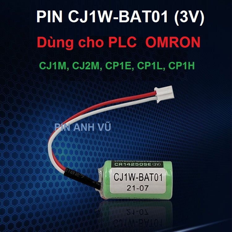 Pin CJ1W-BAT01 CJ1W-BAT01 CP1W CP1L CR14250SE-RPLC (3V) dùng cho PLC OMRON dòng CJ1M, CJ2M, CP1E, CP