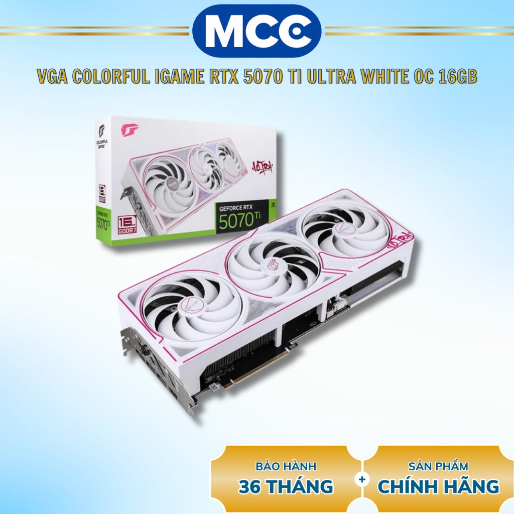 VGA Colorful iGame GeForce RTX 5070 Ti Ultra White OC 16GB