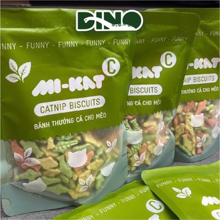Bánh Cá Canip Biscuits Mi-Kat Gói 50gr - Bánh Thưởng Mikat Cho Mèo Giảm Búi Lông, Hôi Miêng, Sạch Răng