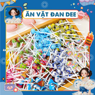 Combo 50 cây kẹo mút mini mix các vị trái cây cho bé đồ ăn vặt Ăn Vặt Đan Dee 