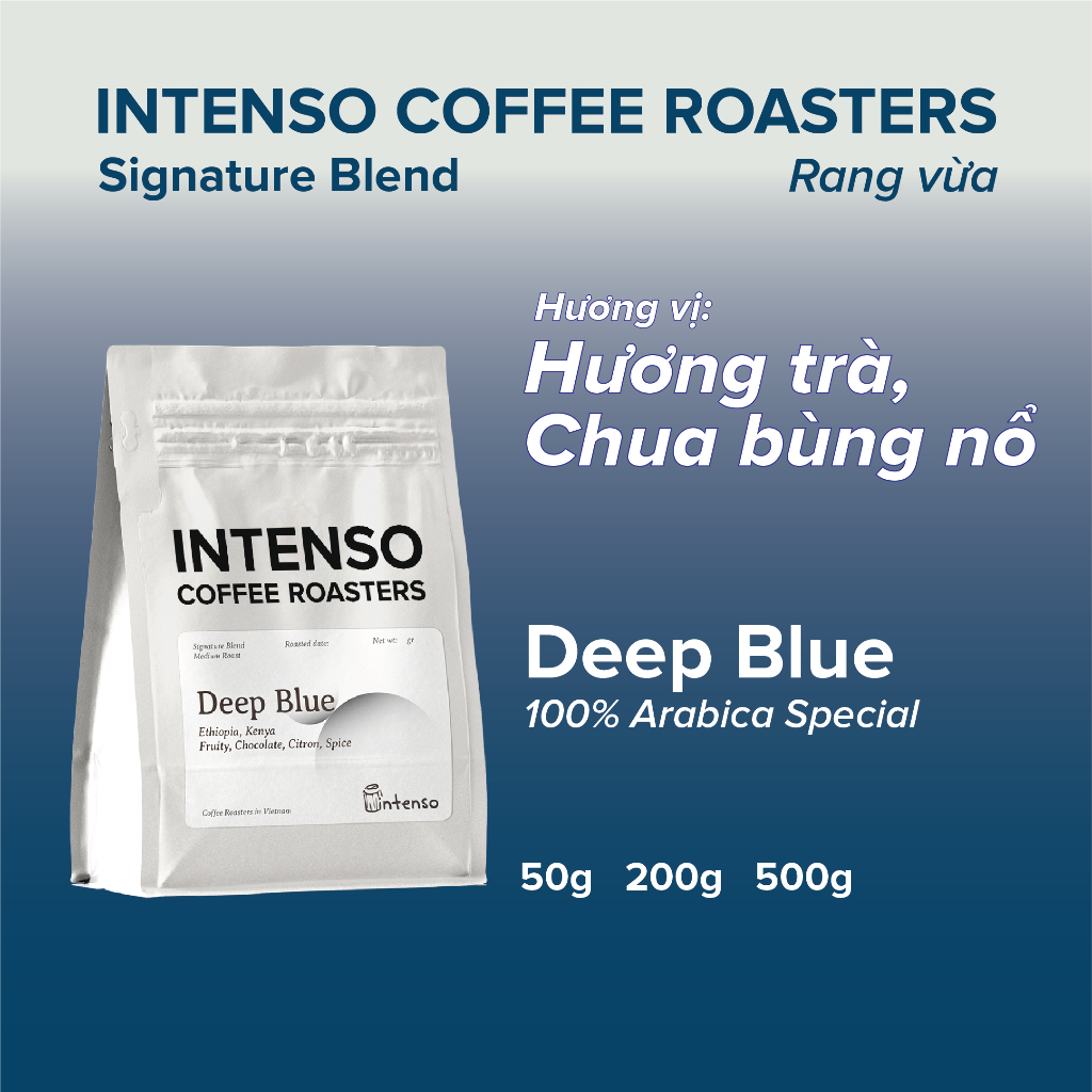 Cà Phê And Brew_Deep Blue - Ethiopia và Kenya - Cà phê ủ lạnh(Cold Brew)- Intenso Coffee Roasters