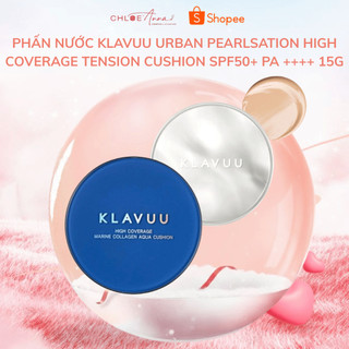 [CHÍNH HÃNG] Phấn nước KLAVUU Urban Pearlsation High Coverage Tension Cushion SPF50+ PA ++++ 15G