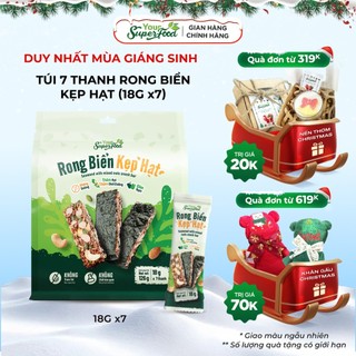  MỚI  Rong Biển Kẹp Hạt Dinh Dưỡng 68% Hạt Dinh Dưỡng Giòn Rụm Không Đường Ăn Vặt Lành Mạnh Your Superfood 