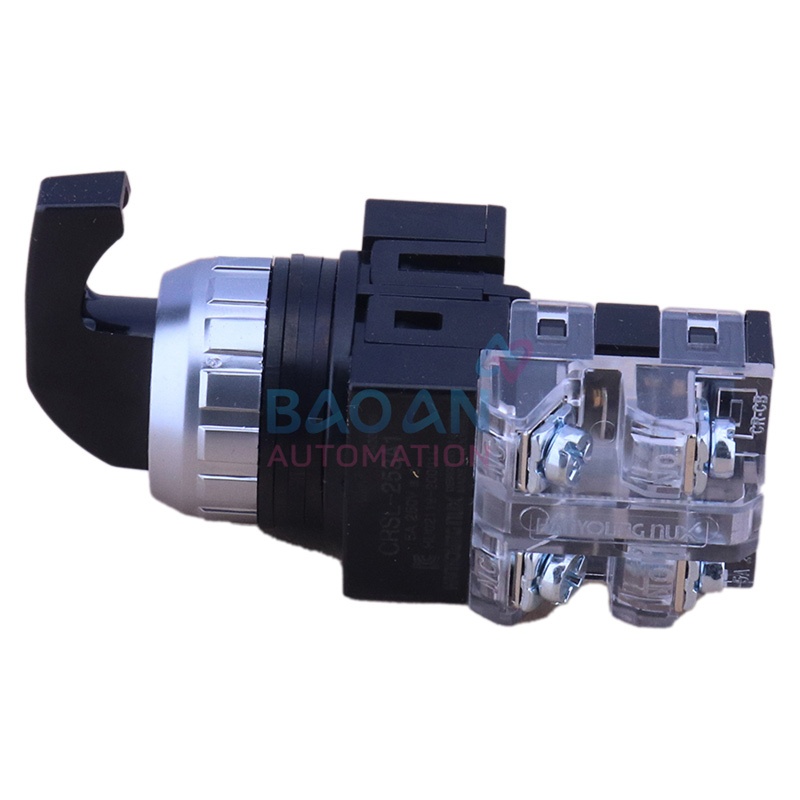Chuyển mạch 3 vị trí Hanyoung CRSL-253A1 D25 – Công tắc xoay tự giữ, 1NO+1NC, chính hãng Hàn Quốc