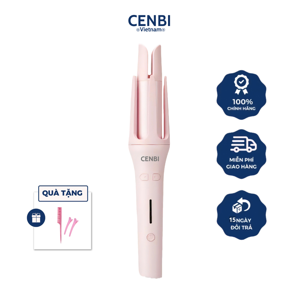 Máy uốn tóc tự động CENBI chất liệu gốm sứ đường kính uốn 32mm - Hàng Chính Hãng Bảo Hành 6 Tháng