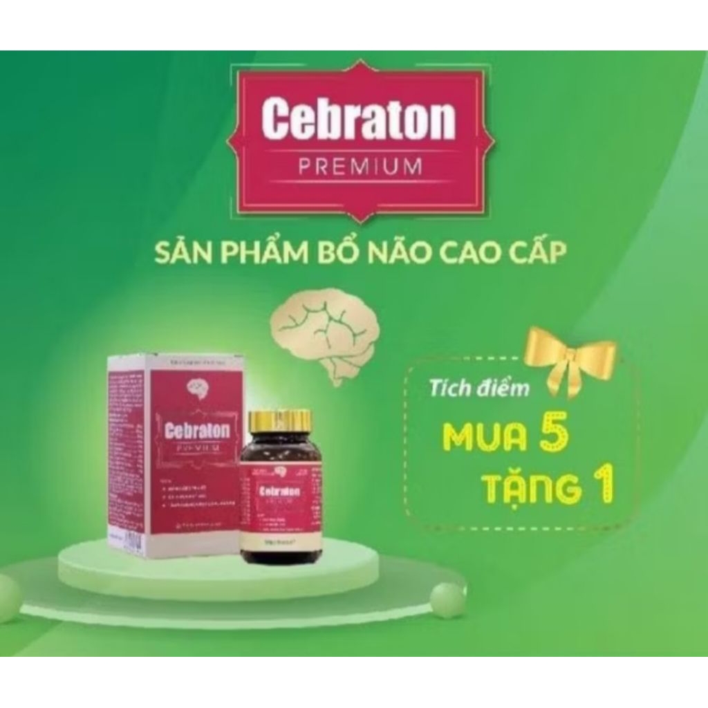 Cebraton premium tem tích điểm mua 5 tặng 1 Cebraton hỗ trợ não